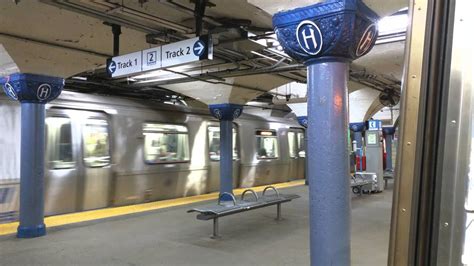Path 33rd Street Bound Train Of Pa 5s On The Blue Line Hoboken