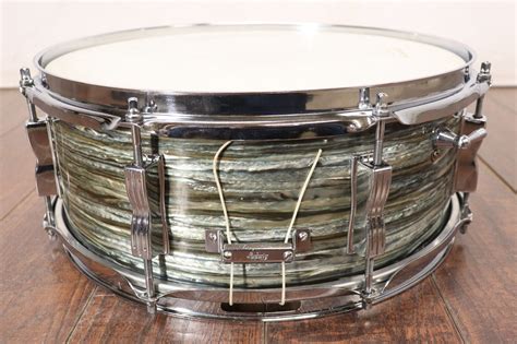 Ludwig 55x14 Jazz Fest Snare Drum Blue Oyster Pearl Vintage 1960s Ebay