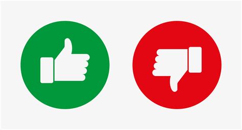 Thumbs Up Thumbs Down Vector Art Icons And Graphics For Free Download