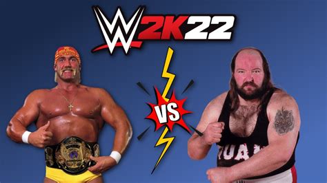 WWE2K22 Hulk Hogan Vs Earthquake YouTube