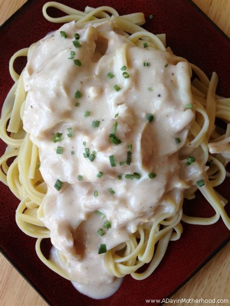 Slow Cooker Chicken Alfredo With A Twist