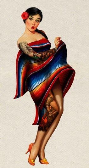 Latina Pinup Girl Google Search Mexican Art Tattoos Mexican