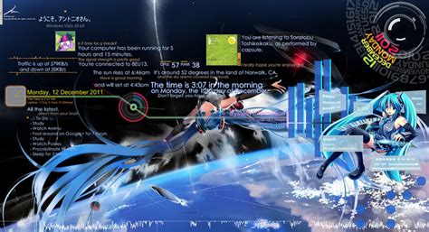Overloaded Hatsune Miku Rainmeter Desktop By Moopmaster2000 On Deviantart