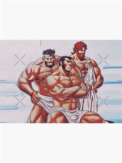 Bara Beefy Hunks Poster For Sale By Theereko Redbubble