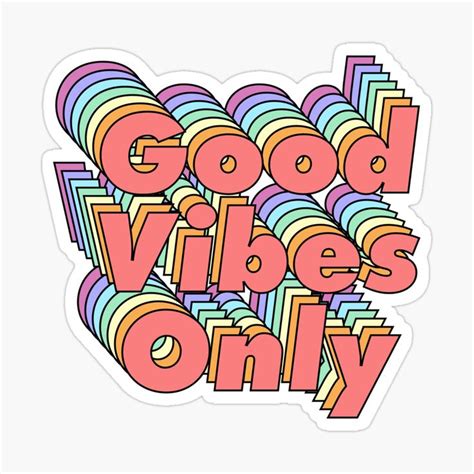 Good Vibes Only By Ind3finite Redbubble Sticker Art Good Vibes