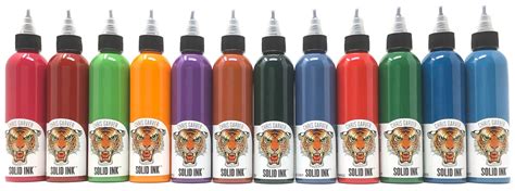 Solid Tattoo Ink Chris Garver 12 Color Set Joker Tattoo Supply Professional Tattoo Supplies