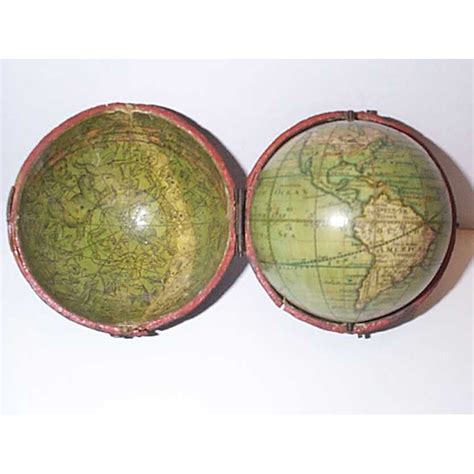 Globe Miniature Pocket Globe Terrestrial With Celestial Case