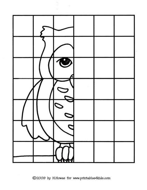 Owl Complete The Picture Drawing Art Handouts Art Worksheets