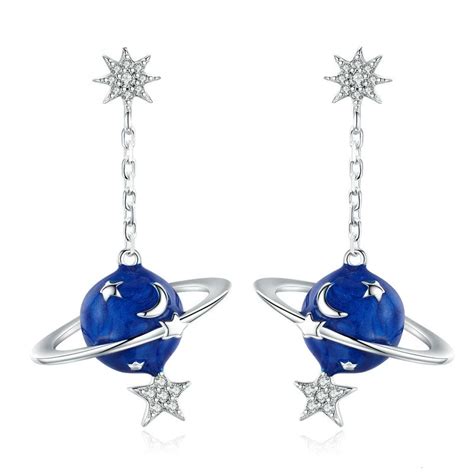 luxury earrings women s earrings dangle drop earrings planet earrings planet necklace star