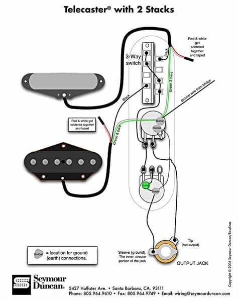 #0138 wiring kit for tele. Telecaster Wiring-Diagram | Guitar pickups