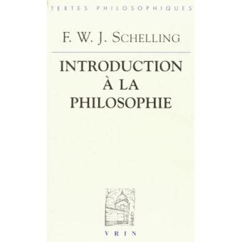 Introduction La Philosophie Broch Friedrich Wilhelm Joseph Von