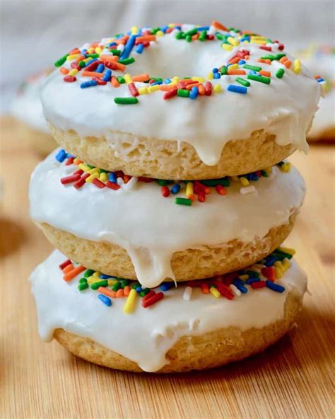 Vegan Vanilla Baked Donuts Crazy Simple Frosting The Oven Light