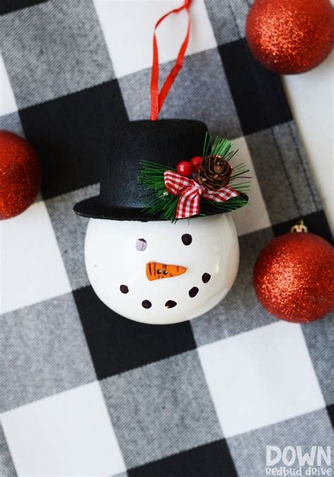 Snowman Ornament Diy Easily Make This Adorable Snowman Ornament