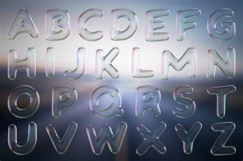 Bubble Text 3D Letters Set on Behance