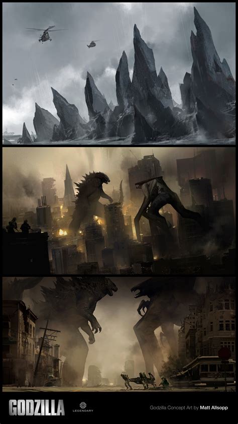 Godzilla Concept Art By Matt Allsopp Concept Art World Godzilla
