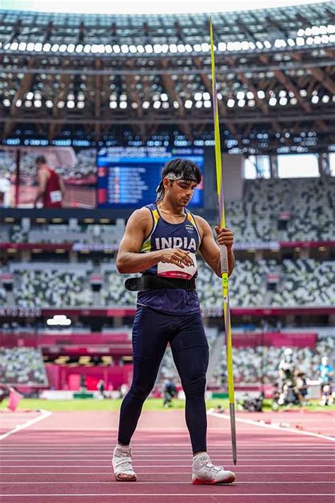 Indian Javelin Thrower Neeraj Chopra Wins Indias First Gold In Track