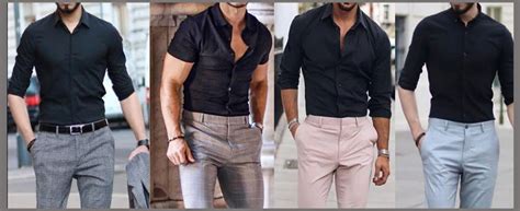 Black Shirt Matching Pant Combination For Men