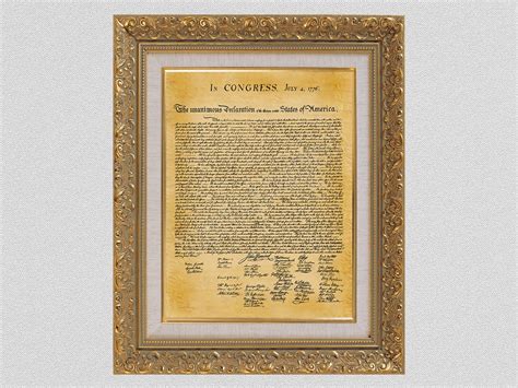1776 United States Declaration Of Independence Print Us Declaration Of