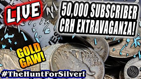 🔴50,000 Sub Half Dollar SILVER Hunt Extravaganza! - YouTube