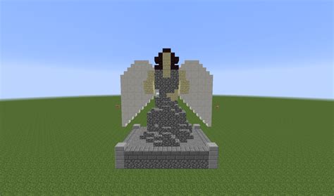 Minecraft Angel Statue By Sirenaspen On Deviantart