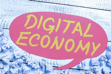 Text Showing Inspiration Digital Economy Concept Meaning Economic