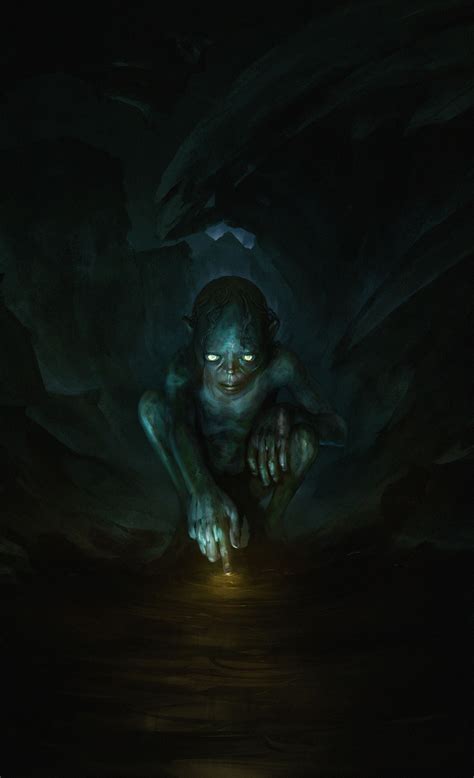 Wallpaper Gollum The Lord Of The Rings Artwork Creature Smeagol