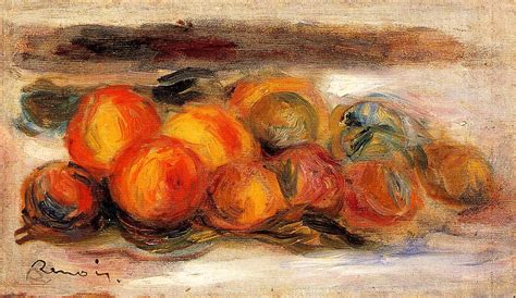Still Life With Peaches By Pierre Auguste Renoir Reproductions Most
