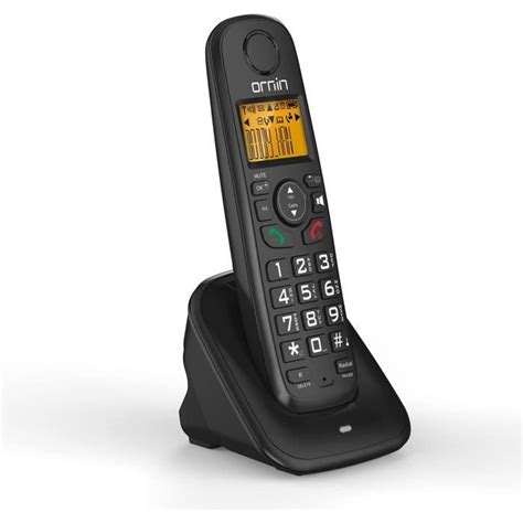Ornin D1001 Téléphone Résidentiel Sans Filavec Technologie Eco Dect à