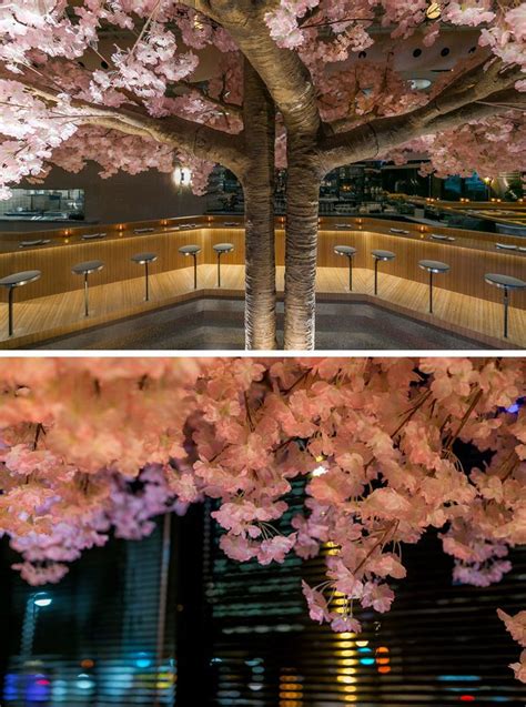 This Japanese Saké Bar In Montreal Is Designed Around A Cherry Blossom Tree Cherry Blossom