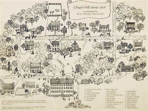 New Blueprints Maps And Artifacts From The Chapel Hill Historical
