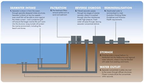 An Illustration Of How Desalination Plants Work As California Turns To