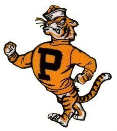 Princeton University Tiger Mascot Iron On Embroidered Patch