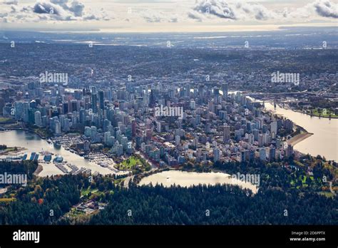 Aerial View Of Vancouver British Columbia Canada Stock Photo Alamy