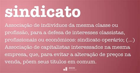 Sindicato Dicio Dicionário Online De Português