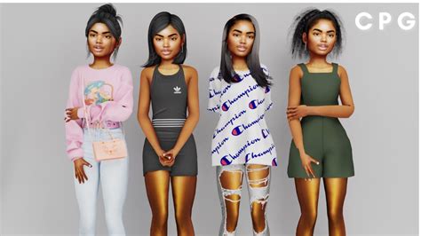 The Sims 4 Urban Female Clothes Cc Folder Sim Download Youtube Vrogue