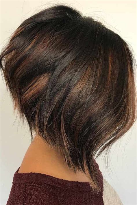 A Line Bob With Highlights