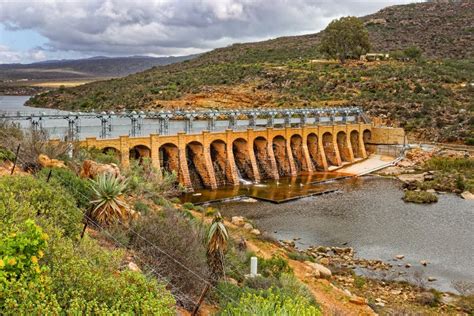 Arched Dam On Oilfants River Near Clanwilliam Stock Image Image Of