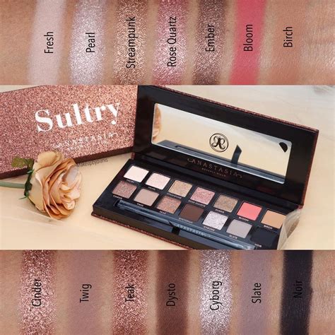 🌟🌟 Sultry Palette 🌟🌟 Anastasiabeverlyhills Makeup Swatches Swatch
