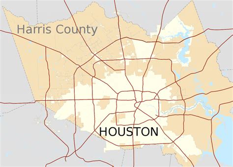 Harris County Texas Map Printable Maps