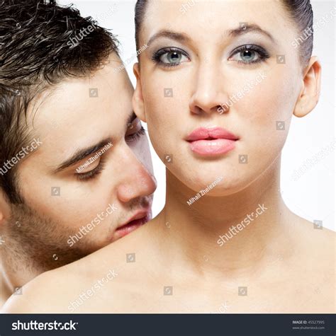 Naked Man Woman On White Background Nh C S N Shutterstock