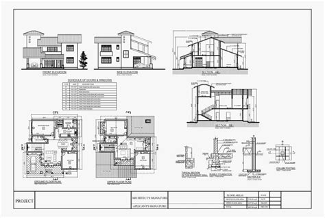 Autocad House Drawings Samples