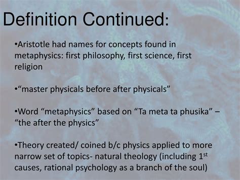 Ppt Metaphysics Powerpoint Presentation Free Download Id1859349