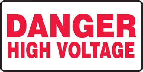 High Voltage Danger Safety Sign Melc