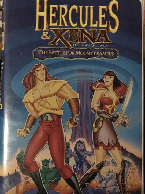 Hercules And Xena Battle For Mount Olympus Vhs 1998 Animated Clamshell