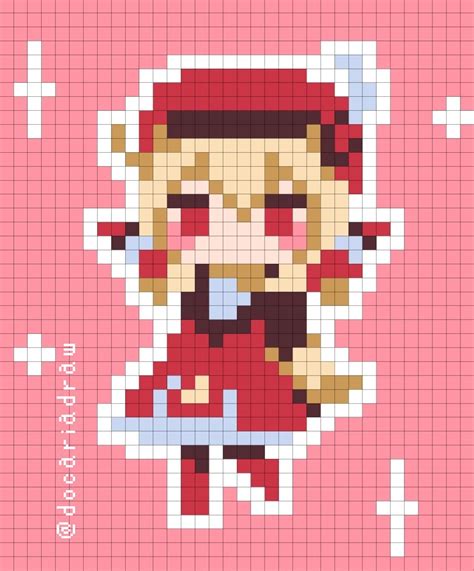 Klee Кли Pixel Art Characters Pixel Art Anime Pixel Art