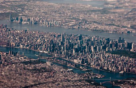 Tilt Shift Aerial Of New York City Photo One Big Photo
