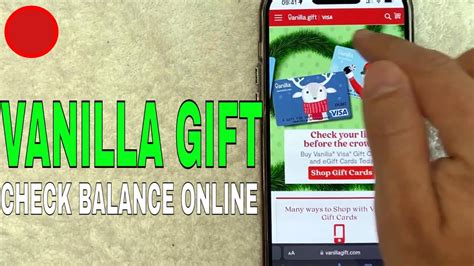 How To Check Vanilla Visa Gift Card Balance Online YouTube