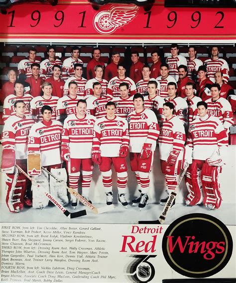 The Detroit Red Wings 1991 1992 Rhockey