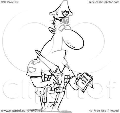 Royalty Free Rf Clip Art Illustration Of A Cartoon Black And White