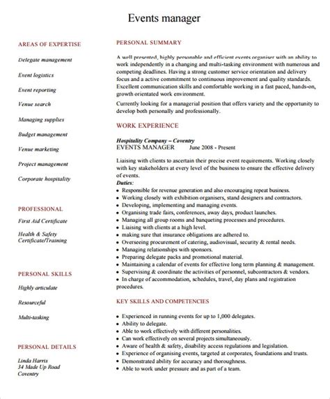 Based on example resumes, most freelance event planners hold a bachelor's degree and have studied conference and event planning. FREE 8+ Sample Event Planner Resume Templates in PDF